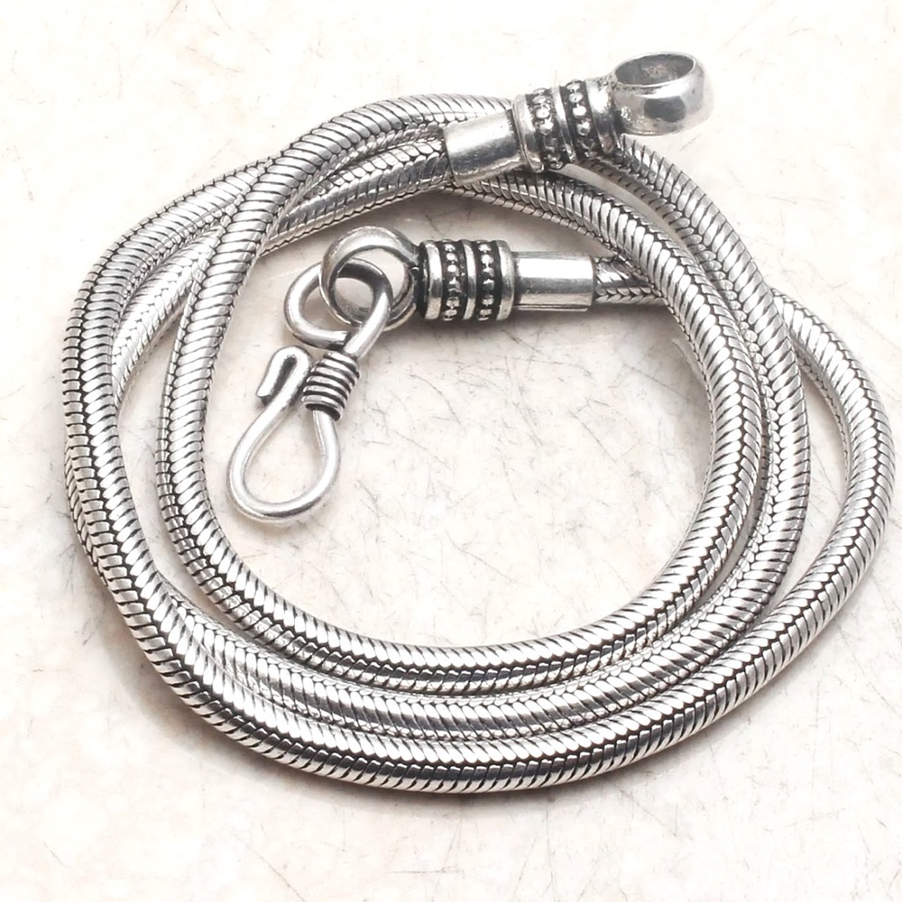 Handmade Tibetan silver chain - Picture 2 of 3